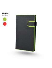 Mıknatıslı Termo Deri Kapaklı Tarihsiz Defter Ajanda